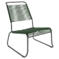 Preview: Säntis Lounger in Kaliblau mit anthrazitfarbenem Gestell