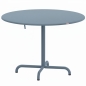 Preview: Schaffner Davos runder Glasfaser Esstisch in pastellblau
