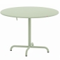 Preview: Schaffner Davos runder Glasfaser Esstisch in pastellgrün