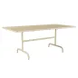 Preview: Schaffner Säntis rechteckiger Metalltisch 180x90 in pastellsand
