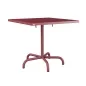 Preview: Schaffner Säntis quadratischer Metalltisch in bordeaux, 80x80 cm
