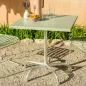 Preview: Schaffner Metalltisch Säntis Quadratisch in verschiedenen Farben und Größen, zweifarbig