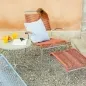 Preview: Schaffner Säntis Spaghetti Lounger mit Stahlrohr Gestell & Armlehnen