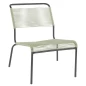 Preview: Säntis Lounger in Pastellgrün mit anthrazitfarbenem Gestell