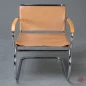 Preview: Tecta Triennale Freischwinger Sessel by Franco Albini mit beigem Leder gebraucht Preview: Tecta Triennale Freischwinger Sessel by Franco Albini mit beigem Leder gebraucht