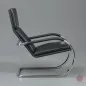 Preview: Tecta D35 Lounge Sessel mit schwarzem Leder und Gefelcht gebraucht