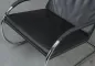 Preview: Tecta D35 Lounge Sessel mit schwarzem Leder und Gefelcht gebraucht