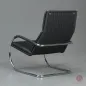 Preview: Tecta D35 Lounge Sessel mit schwarzem Leder und Gefelcht gebraucht