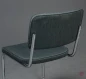 Preview: Thonet S32 PV Freischwinger Stoff Grün Grau mit Vollpolster gebraucht
