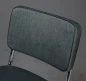 Preview: Thonet S32 PV Freischwinger Stoff Grün Grau mit Vollpolster gebraucht