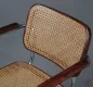 Preview: Thonet B64 Freischwinger um 1930 Bauhaus Stuhl Mahagoni mit Wiener Geflecht gebraucht