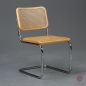 Preview: Thonet S32 Freischwinger Buche Natur mit Patina Geflecht gebraucht