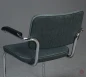 Preview: Thonet S64 PV Freischwinger mit Polster in Grün Grau gebraucht
