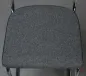 Preview: Thonet S32 SPV Freischwinger Stoff Grau mit Geflecht Rückenlehne gebraucht