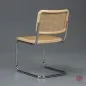 Preview: Thonet S32 Freischwinger in Buche Natur hell mit Wiener Geflecht gebraucht