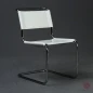 Preview: Thonet S33 Freischwinger Leder Weiß gebraucht Preview: Thonet S33 Freischwinger Leder Weiß gebraucht