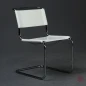 Preview: Thonet S33 Freischwinger Leder Weiß gebraucht Preview: Thonet S33 Freischwinger Leder Weiß gebraucht