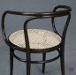 Preview: Thonet 209 Bugholz Stuhl Dunkelbraun mit Wiener Geflecht gebraucht