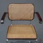 Preview: Thonet B64 Freischwinger um 1930 Bauhaus Stuhl Mahagoni mit Wiener Geflecht gebraucht
