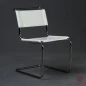Preview: Thonet S33 Freischwinger Leder Weiß gebraucht Preview: Thonet S33 Freischwinger Leder Weiß gebraucht