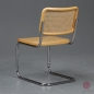 Preview: Thonet S32 Freischwinger Buche Natur mit Patina Geflecht gebraucht