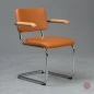 Preview: Thonet-S64-PV-Nappaleder-Cognac Eiche Armlehnen Preview: Thonet-S64-PV-Nappaleder-Cognac Eiche Armlehnen