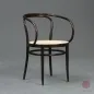 Preview: Thonet 209 Bugholz Stuhl Dunkelbraun mit Wiener Geflecht gebraucht