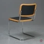 Preview: Thonet S23 P Freischwinger mit Stoff Polster Schwarz Preview: Thonet S23 P Freischwinger mit Stoff Polster Schwarz