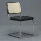 Preview: Thonet S32 SPV Stuhl mit Ledersitzfläche