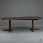 Preview: Thonet 1051 Ausziehtisch Holz Braun mit 2 Einlegeplatten
