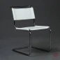 Preview: Thonet S33 Freischwinger Leder Weiß gebraucht Preview: Thonet S33 Freischwinger Leder Weiß gebraucht