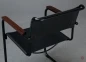 Preview: Thonet S34 Freischwinger mit erneuertem Leder und Wenge Armlehnen gebraucht