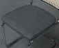 Preview: Thonet S32 SPV Freischwinger Stoff Grau mit Geflecht Rückenlehne gebraucht
