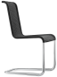 Preview: Tecta B20 Kragstuhl mit schwarzem Geflecht und schwarzem Gestell.