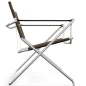 Preview: Tecta D4 faltbarer Sessel mit braunen Leder Gurten Seitenansicht Preview: Tecta D4 faltbarer Sessel mit braunen Leder Gurten Seitenansicht