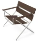 Preview: Tecta D4 faltbarer Sessel mit braunen Leder Gurten von rechts oben Preview: Tecta D4 faltbarer Sessel mit braunen Leder Gurten von rechts oben