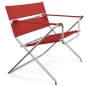 Preview: Tecta D4 faltbarer Sessel mit Bauhaus roten Gurten von links oben Preview: Tecta D4 faltbarer Sessel mit Bauhaus roten Gurten von links oben