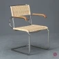 Preview: Tecta D40 Freischwinger mit neuem Natur-Geflecht, gebraucht Preview: Tecta D40 Freischwinger mit neuem Natur-Geflecht, gebraucht
