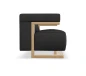 Preview: Tecta F51-2 Sofa mit Kavallerietuch Bezug anthrazit Gestell Eiche massiv Seitenansicht Preview: Tecta F51-2 Sofa mit Kavallerietuch Bezug anthrazit Gestell Eiche massiv Seitenansicht