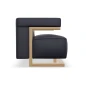 Preview: Tecta F51-2 Zweisitzer Sofa mit Lederbezug in dunkelblau und Eiiche Gestell Seitenansicht Preview: Tecta F51-2 Zweisitzer Sofa mit Lederbezug in dunkelblau und Eiiche Gestell Seitenansicht