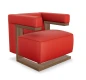 Preview: Tecta T51 in Rot und Nussbaum Gestell Preview: Tecta T51 in Rot und Nussbaum Gestell