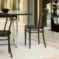 Preview: Thonet 218 Dark Melange in Buche schwarz gebeizt Interieurbild