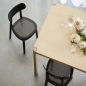 Preview: Thonet 118 Holzstuhl Schwarz mit Dark Melange Geflecht