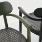 Preview: Thonet 118 FV Holzstuhl mit Dark Melange Geflecht und Stützgewebe