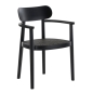 Preview: Thonet 118 FV Dark Melange mit schwarzem Gestell