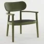 Preview: Thonet 119 F Dark Meange Buche olivgrün gebeizt