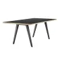Preview: Thonet 1500 Tisch mit DUROPAL Beschichtung und Edelholzkante