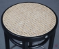 Preview: Thonet 204 RH Barhocker mit Geflecht in Schwarz gebraucht
