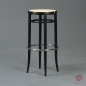 Preview: Thonet 204 RH Barhocker mit Geflecht in Schwarz gebraucht