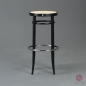 Preview: Thonet 204 RH Barhocker mit Geflecht in Schwarz gebraucht